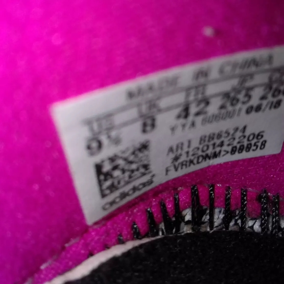 Adidas Ultraboost X Black Pink Breast Cancer Knit Running Shoes Womens sz 9.5 - Picture 4 of 5